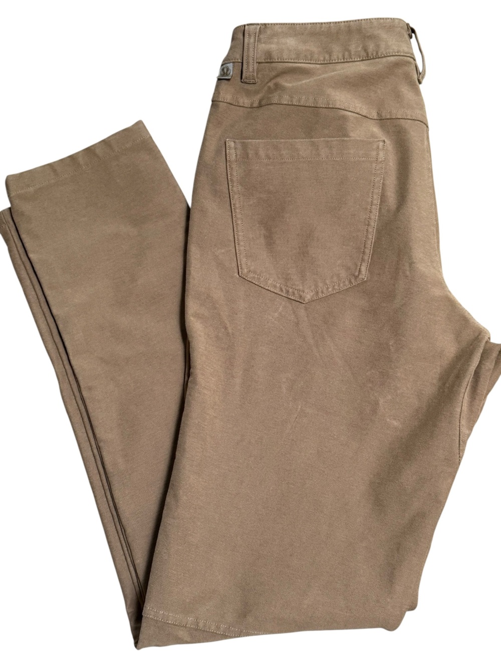 Lululemon ABC 5-Pocket Pants Men's 36x30 Khaki Tan Stretch Performance Chinos